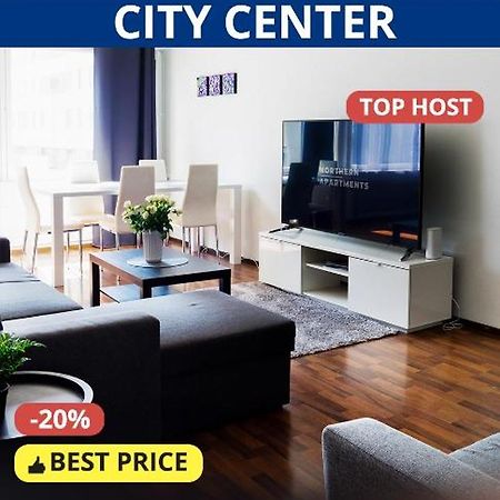 Oulu City Center 4-Room Apartment Parking Exterior photo