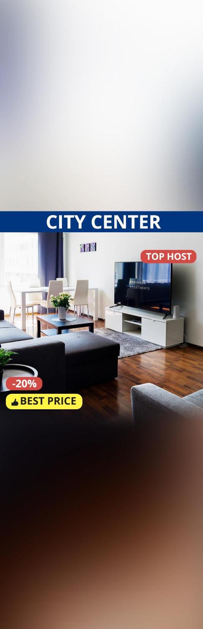Oulu City Center 4-Room Apartment Parking Exterior photo